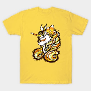 Candy Corn Unicorn T-Shirt